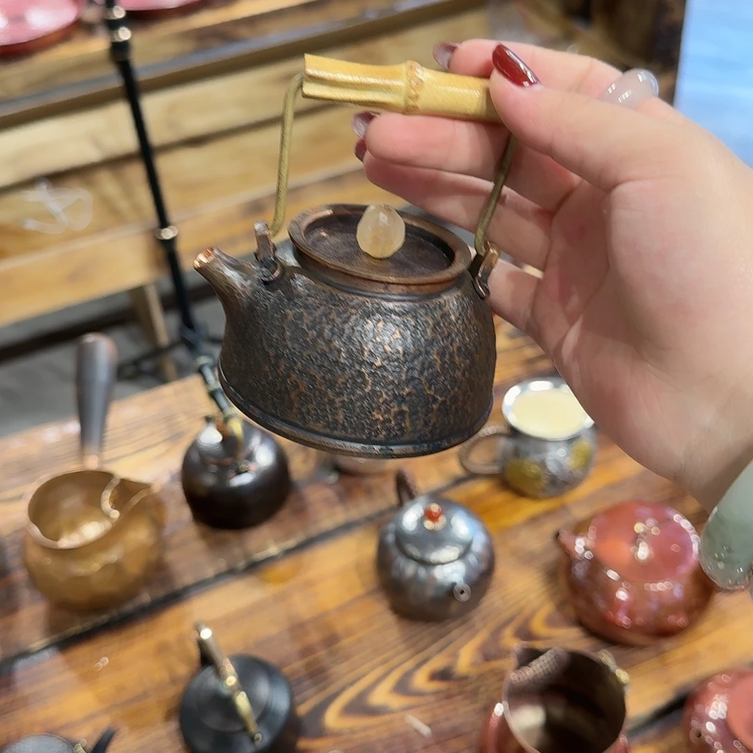 紫铜提梁泡壶一个200cc