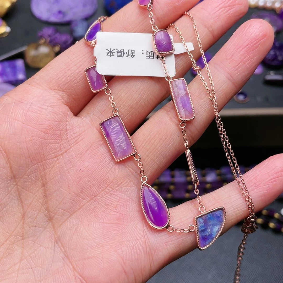 苏纪石（舒俱来）项链银S925镶嵌