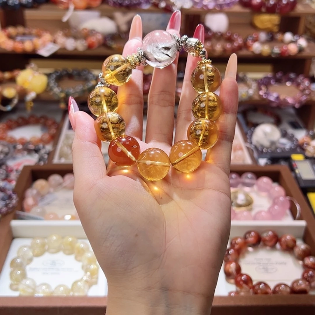 非金属暴力黄水手串