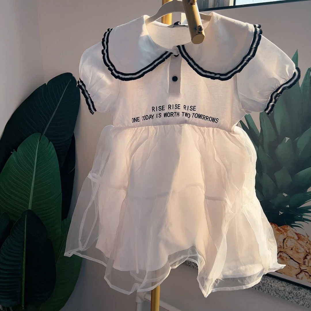 XH 大庆仓【其】W222221134 女童洋气夏款连衣裙 （库V19）