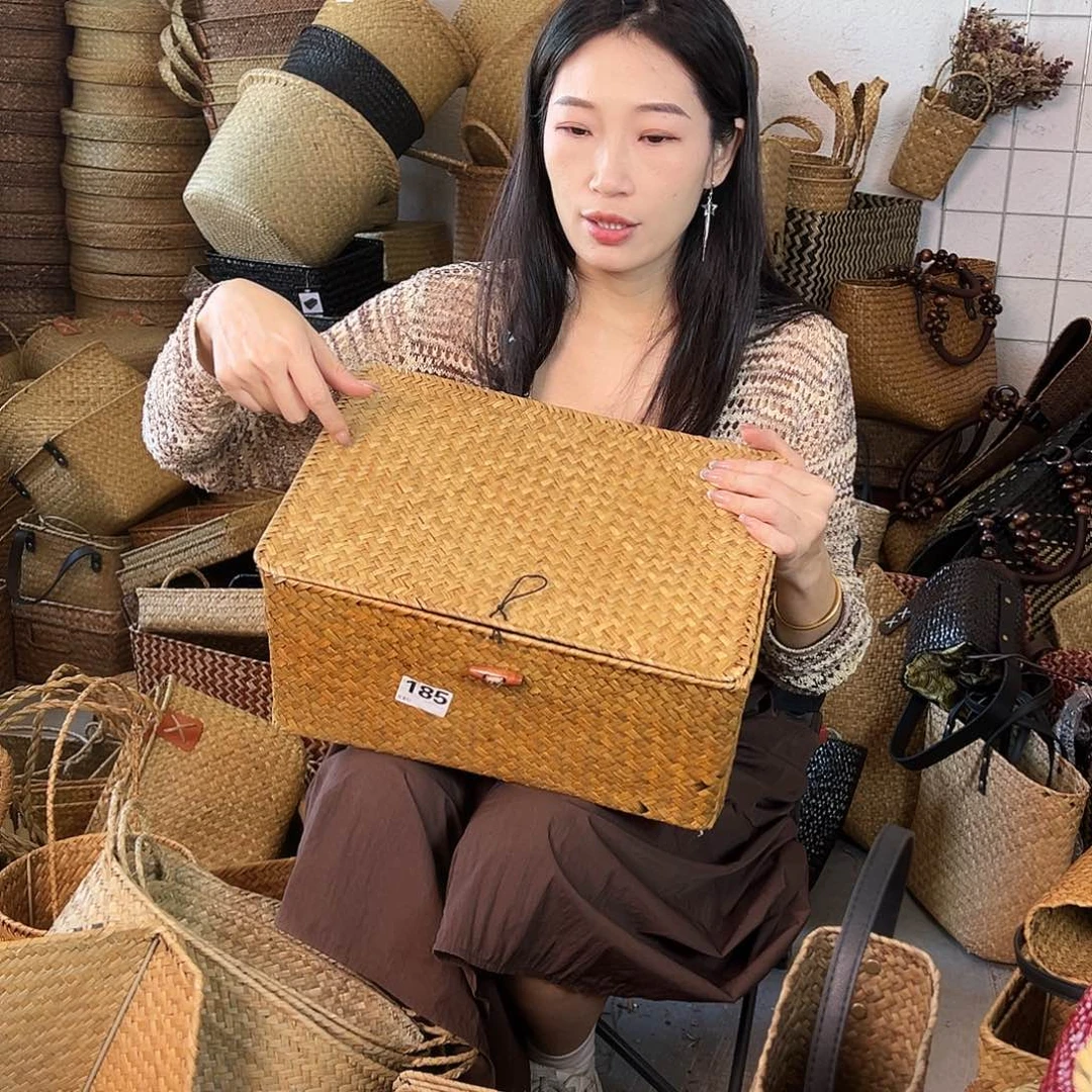 草编草编包/草编收纳盒微瑕疵