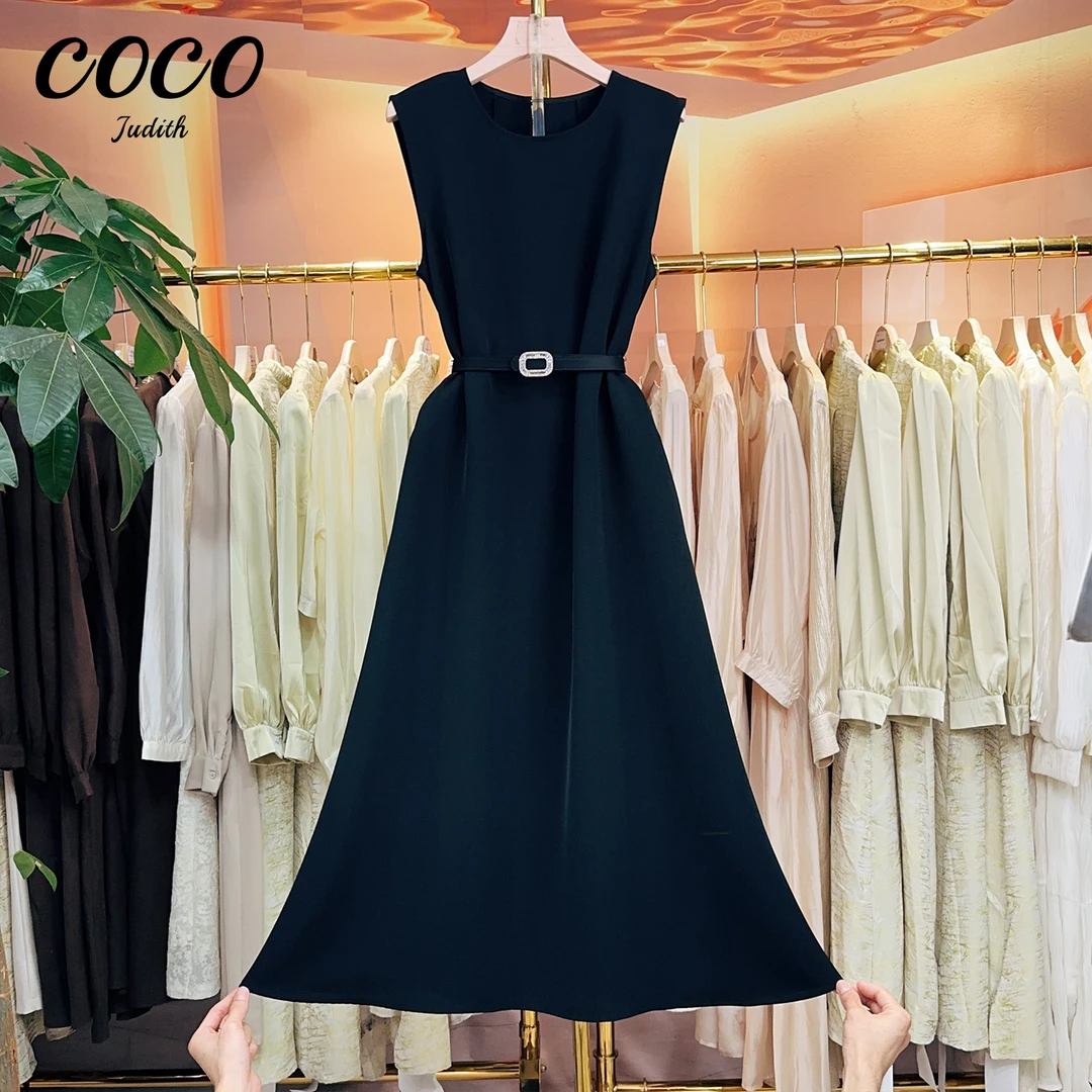 现货【RG2682】2025年新款轻奢时尚复古气质百搭减龄修身显瘦连衣裙