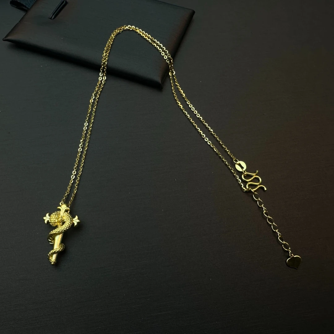 坠链均足银 权杖灵蛇套链