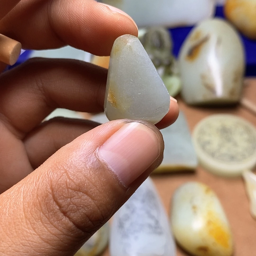 挂件未镶嵌定制和田玉玉**心