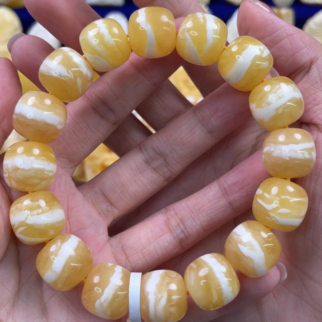 未镶嵌蜜蜡裸石琥珀蜜蜡手串卡15mm