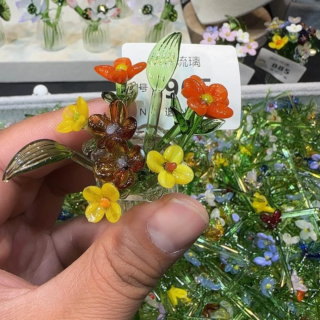 琉璃手工艺品905插花