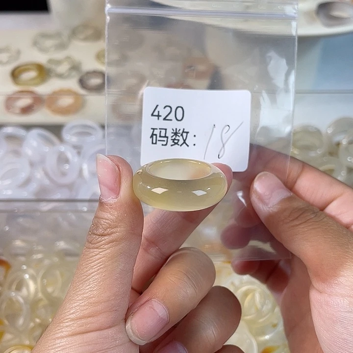 未镶嵌戒指玛瑙/玉髓420