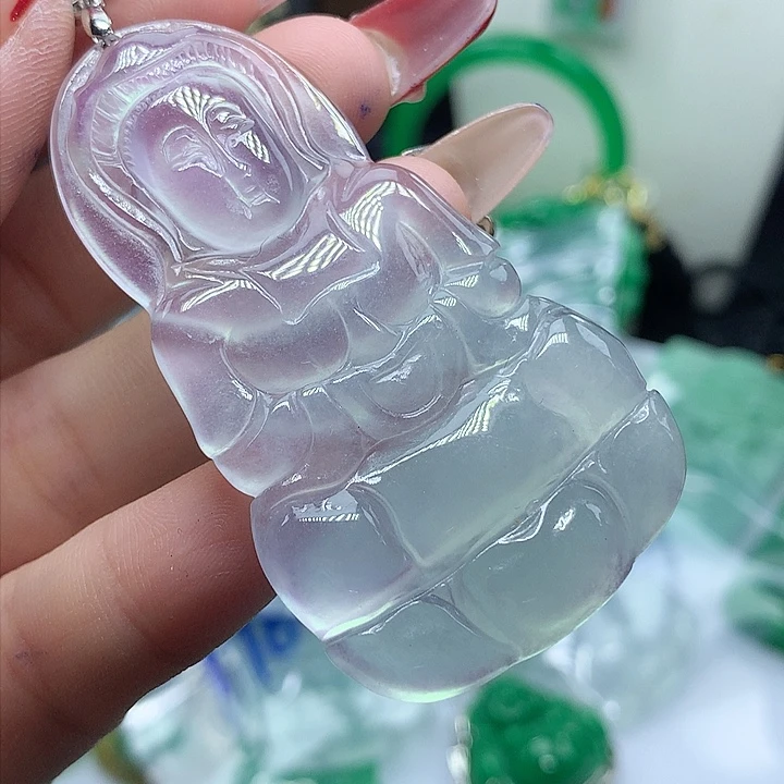 翡翠吊坠(赠链)未镶嵌猫*鹰