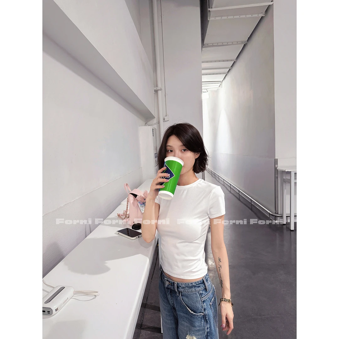 FORNI 瘦瘦Tee 髙克重精棉 cleanfit极简修身ㄒ恤