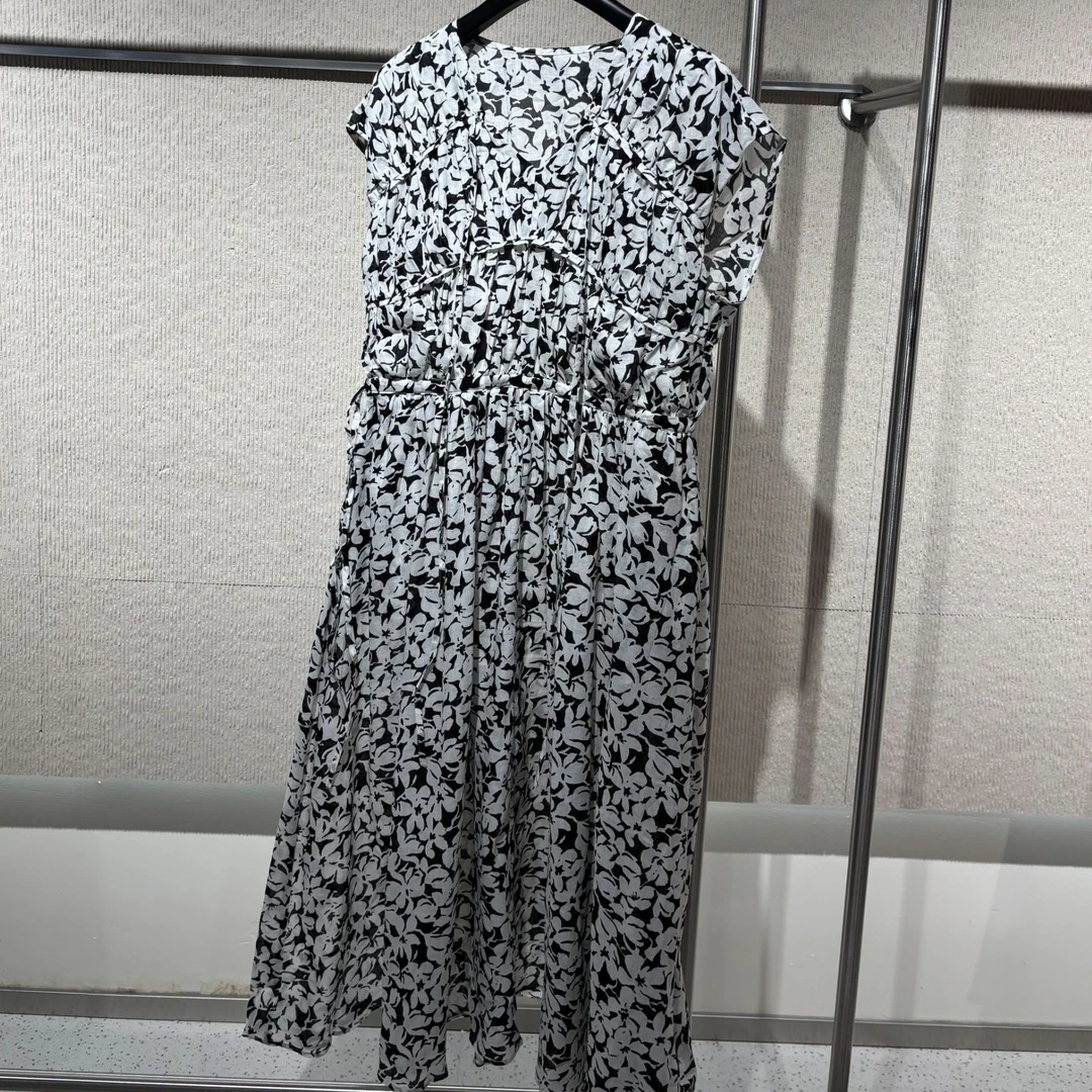 【福利专属】碎花裙高腰长裙法式连衣裙长款清冷新中式GBWS4759LYQ