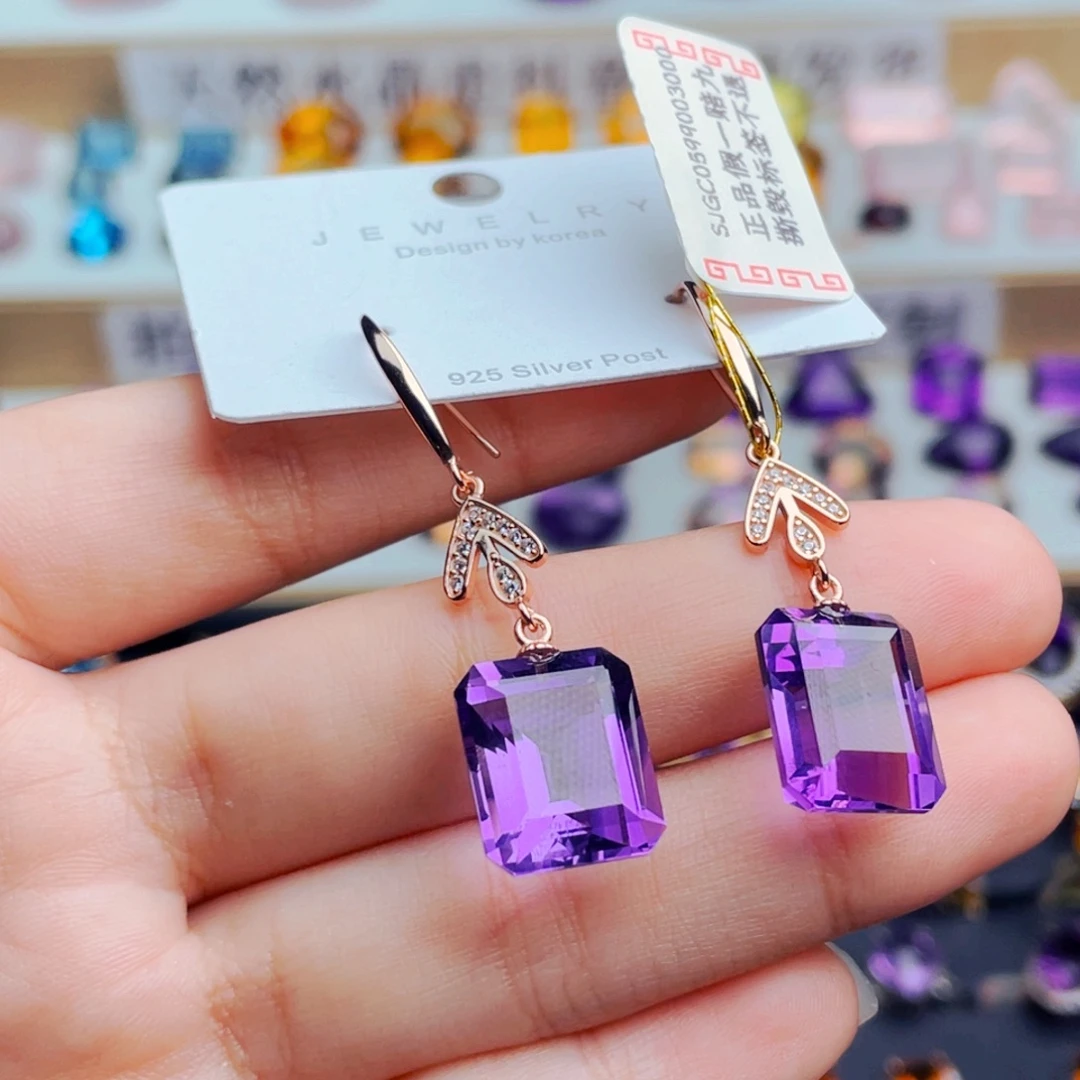 水晶珠宝半成品银S925镶嵌天然保真