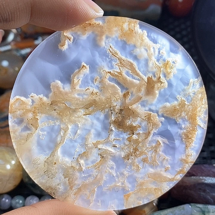 蓝***花未镶嵌颈饰玛瑙/玉髓