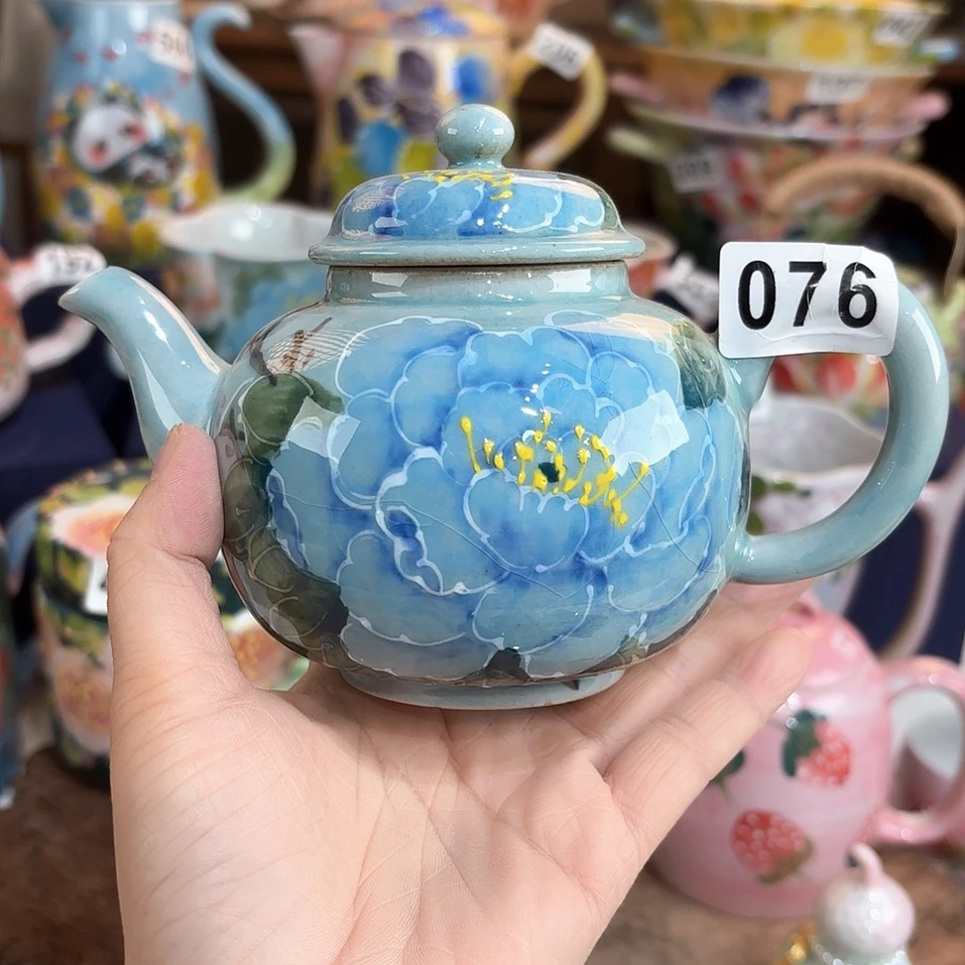 景德镇手绘高温釉下彩陶瓷茶具