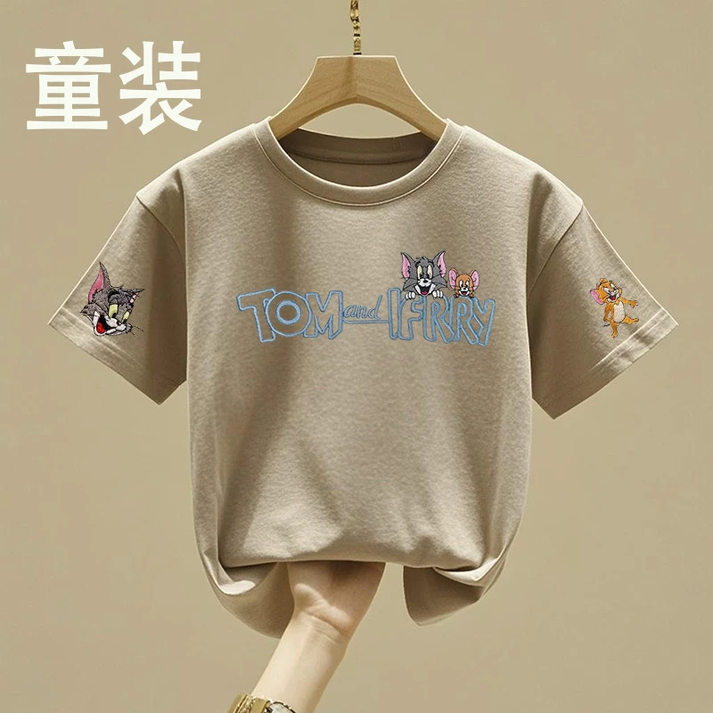 【童装】2025纯棉短袖t恤夏装休闲卡通半袖上衣中大童儿童休闲百搭