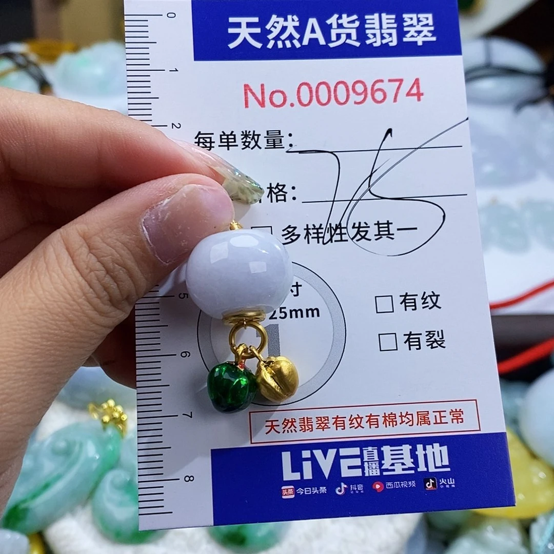 翡翠未镶嵌颈饰9674