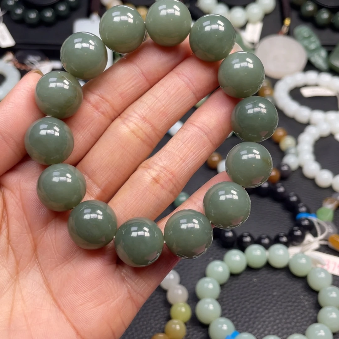 和田玉未镶嵌手链