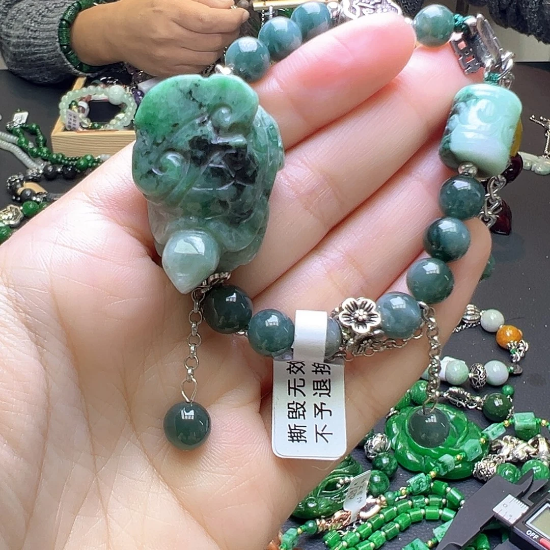 翡翠未镶嵌手链99