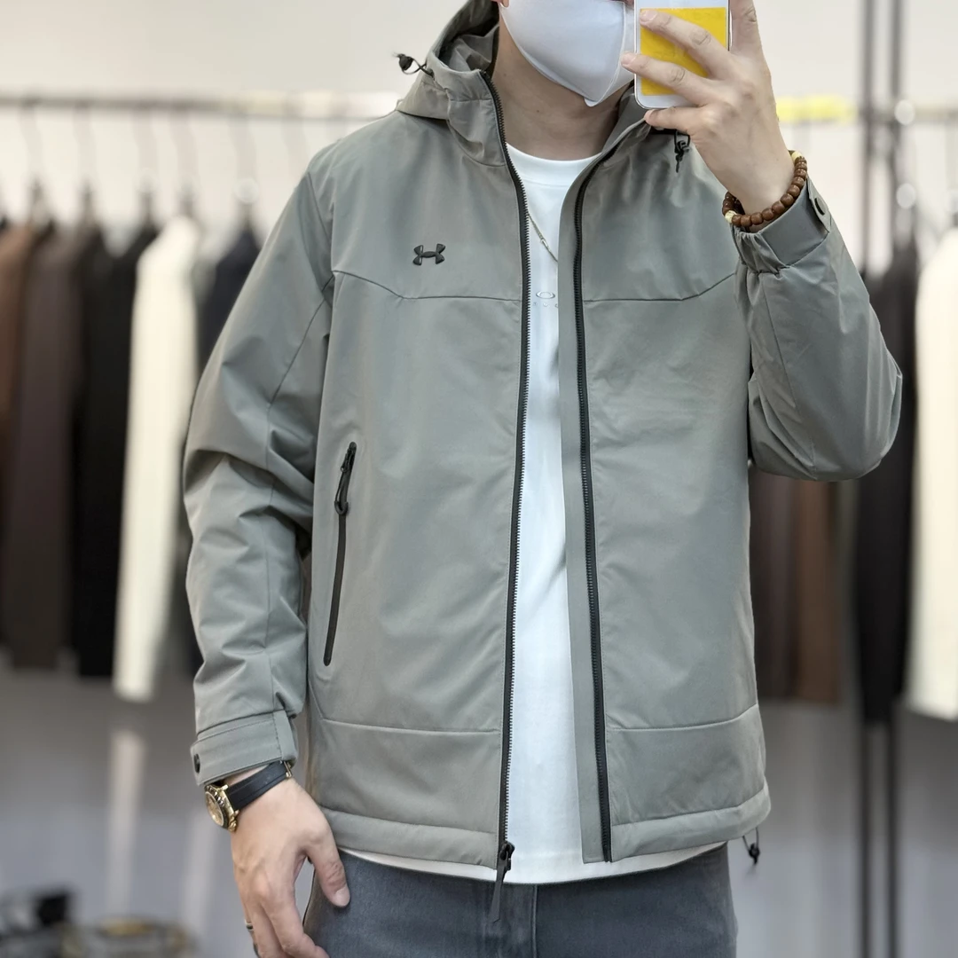 秋冬新品二棉冲锋衣休闲男士外套1188冬季保暖连帽防风潮流百搭