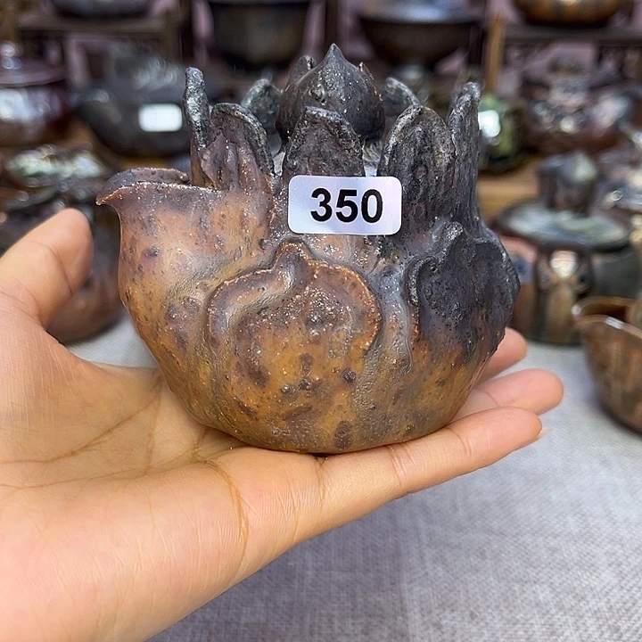 裸柴烧陶瓷手工茶器