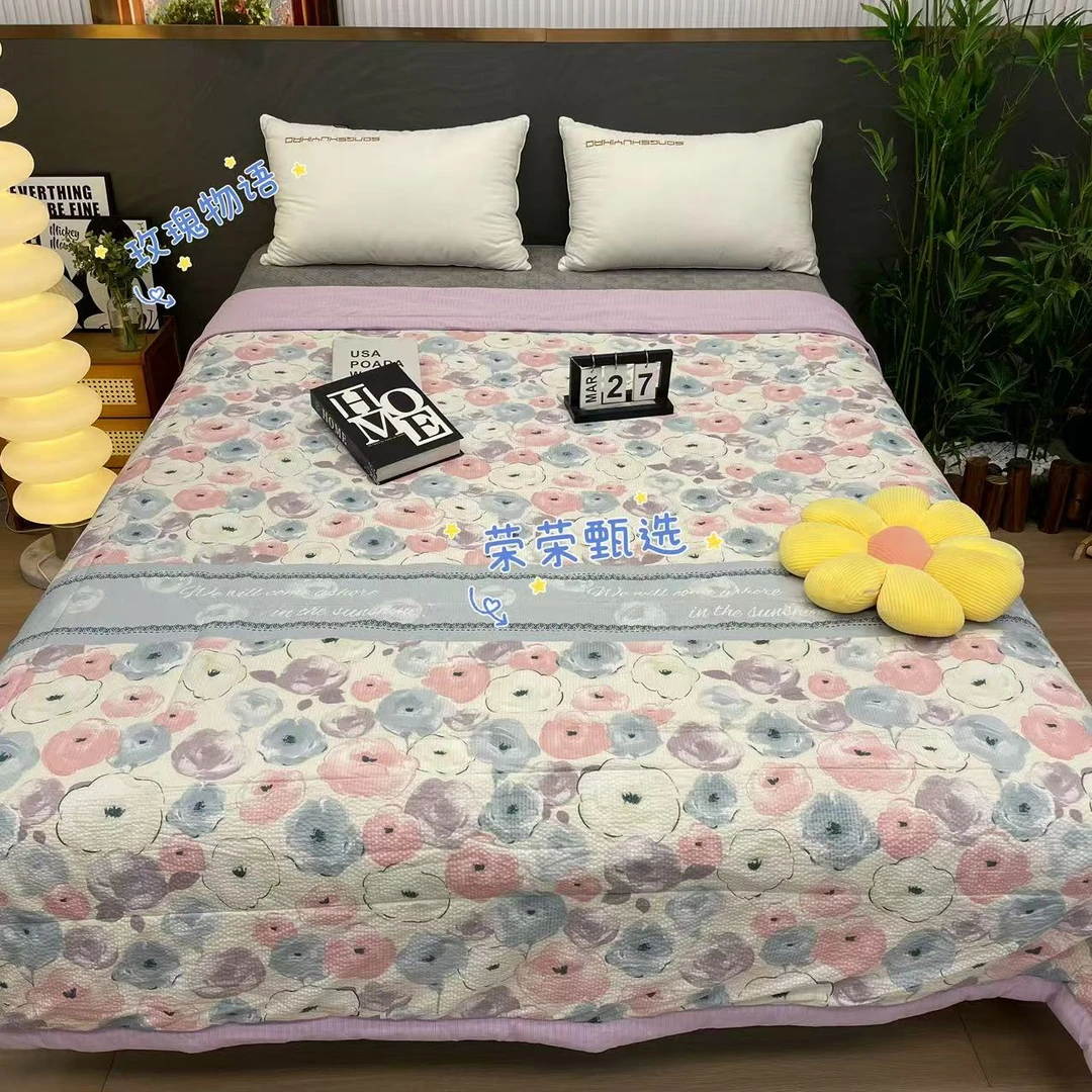 【RR荣荣】组合-夏季新品-双人200*230有氧双层纱夏被可机洗空调被