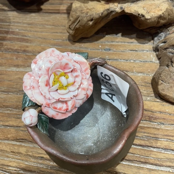 手工制作陶瓷茶具柴烧茶杯