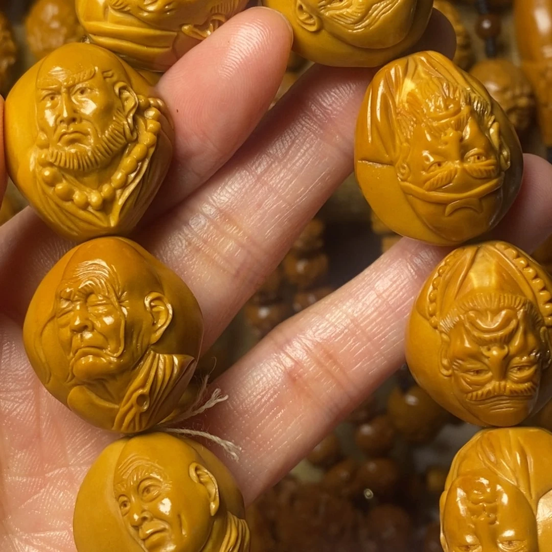橄榄核手串/手链浮雕罗汉精品