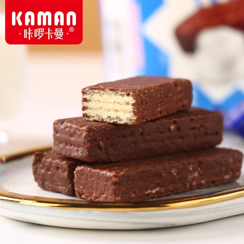 【巧克力威化】咔啰卡曼涂层巧克力威化饼干