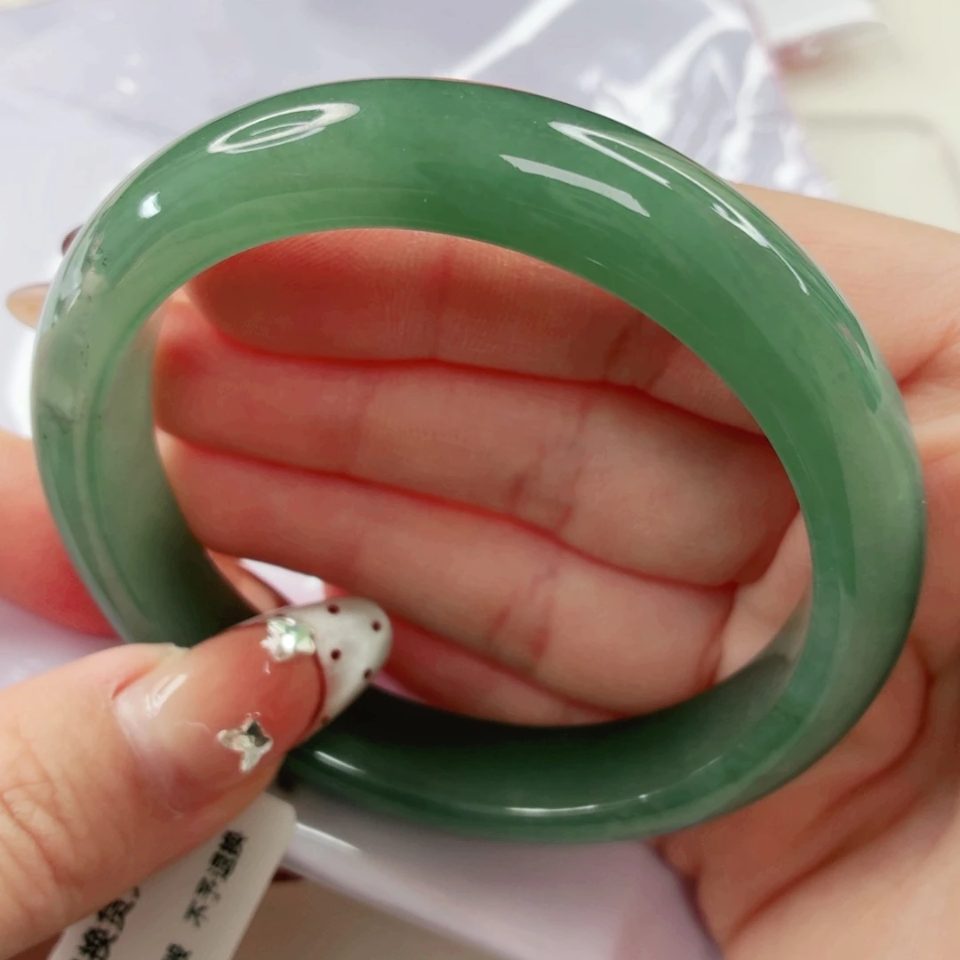 翡翠未镶嵌手镯58.2x258