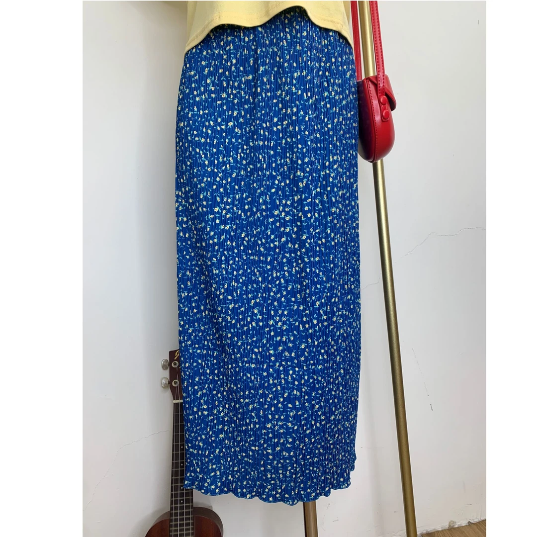 度假氛围感碎花半身裙女新款夏季高级感小清新半裙小个子直筒裙子