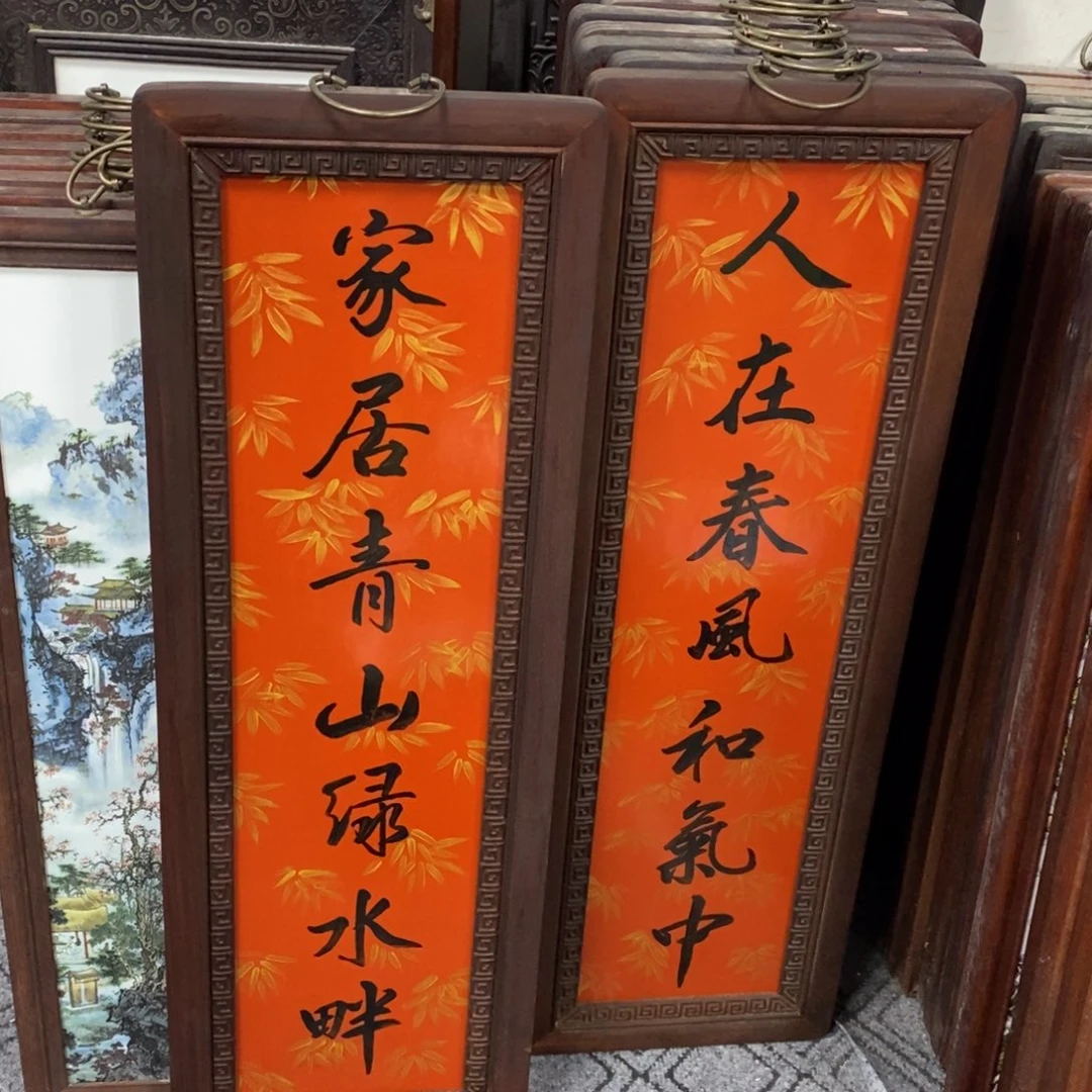 瓷片90*30*2景德镇瓷板画柴窑烧制