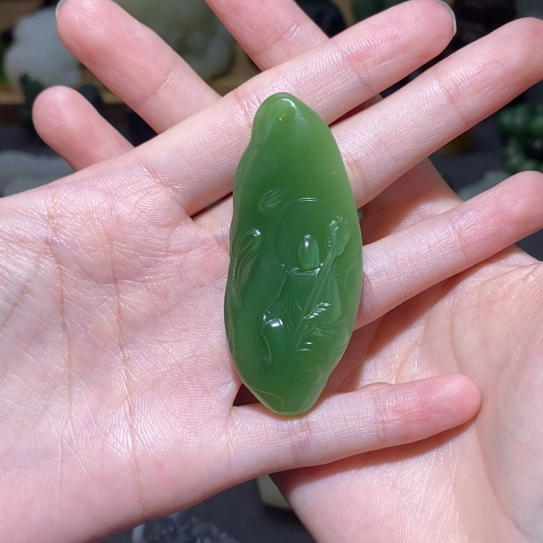 一***袋颈饰未镶嵌和田玉
