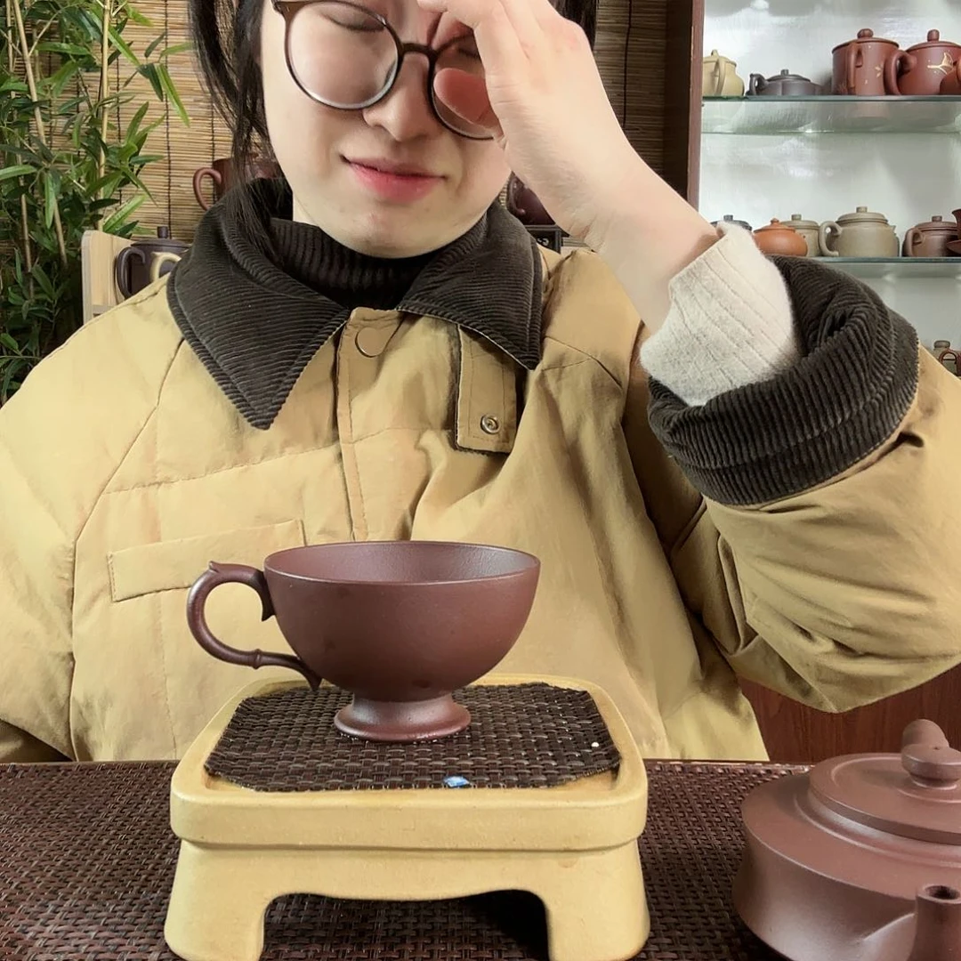 紫砂茶杯球****黄龙源花泥主人杯一个120CC