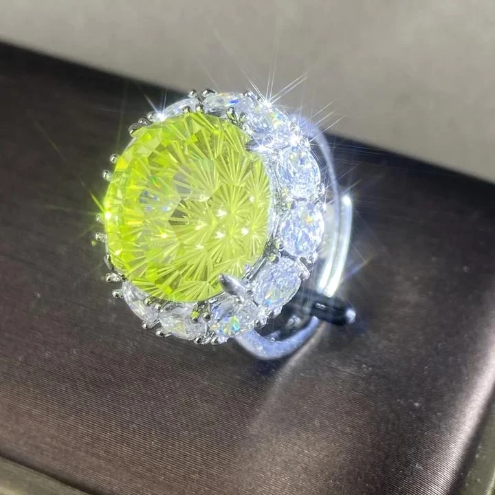 5866【戒指】轻奢精品白金色女士戒指