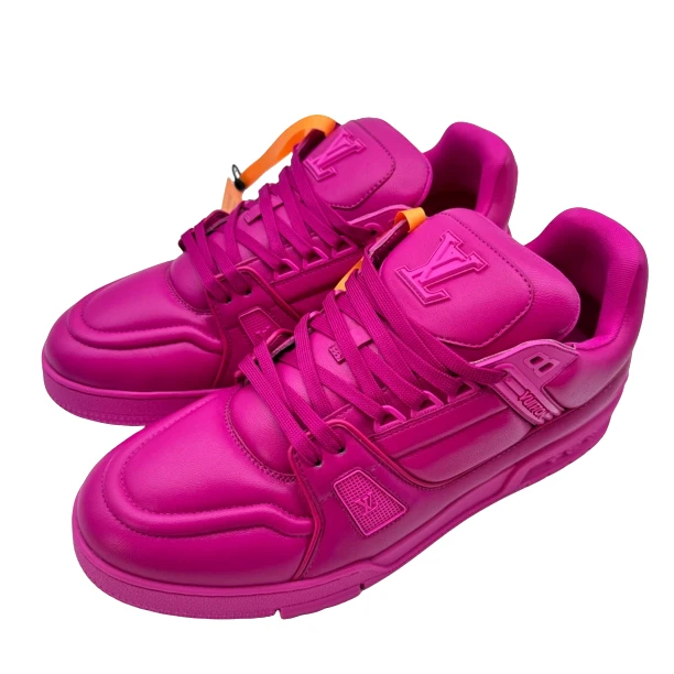 99新 LouisVuitton/路易威登 9码43码火龙果色 trainer99新vv1074