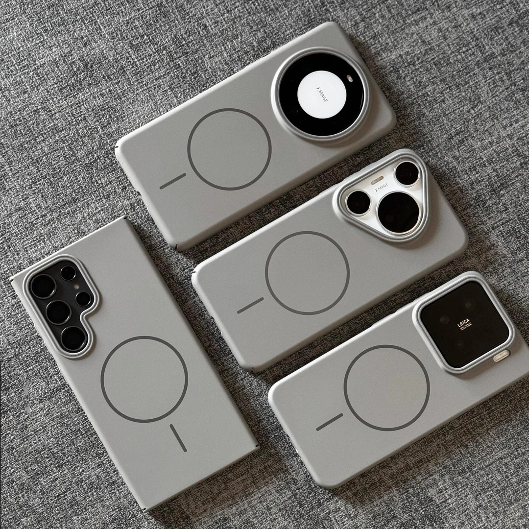 适用小米17手机壳华为mate70磨砂磁吸oppoX300防摔magic8三星S25