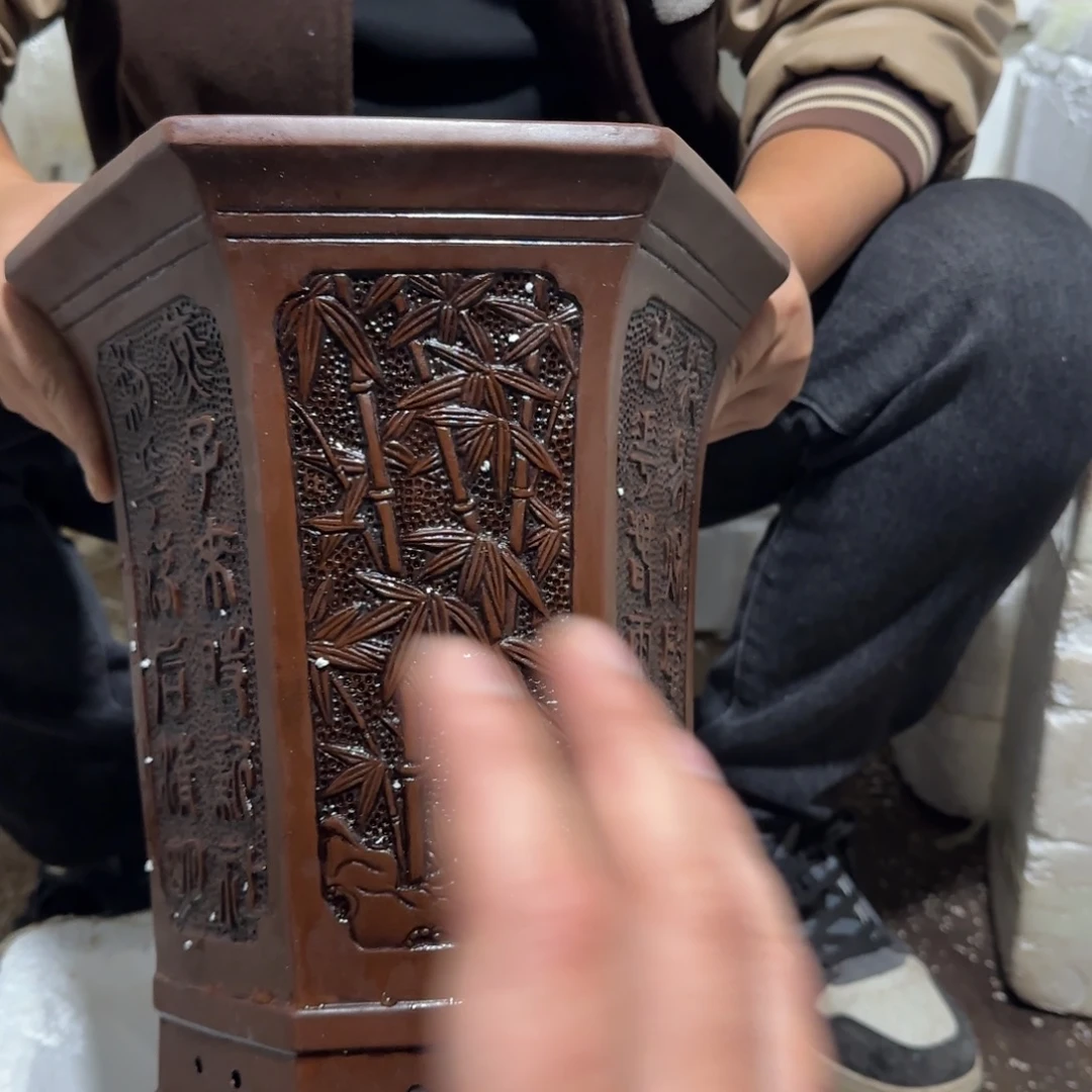 花盆紫砂口径24 20高度30厘米
