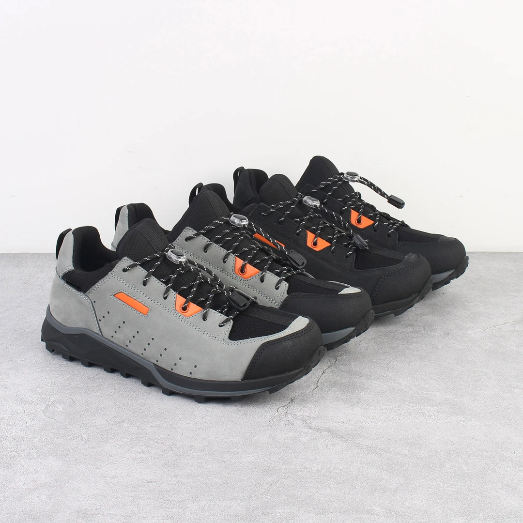 小龙男士户外透气黑色轻便城市通勤防滑低帮男鞋