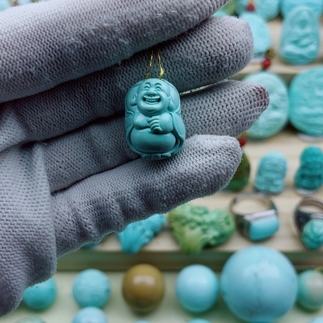 绿松石未镶嵌珠宝奇石