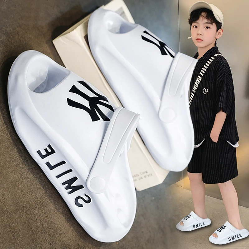 阿童木儿童拖鞋男童凉鞋夏季男孩一字拖中大童两穿防水防滑沙滩鞋