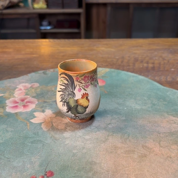 柴烧纯手工手绘陶瓷