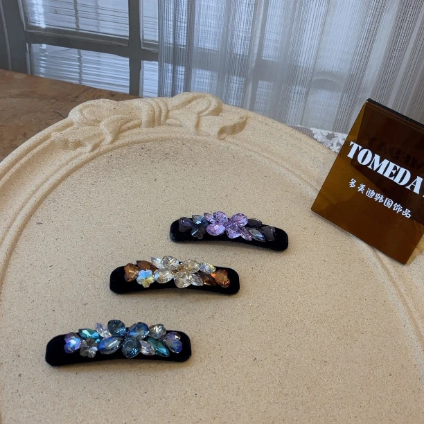 W1345精致秋冬氛围韩系甜美轻减龄轻奢气质边夹