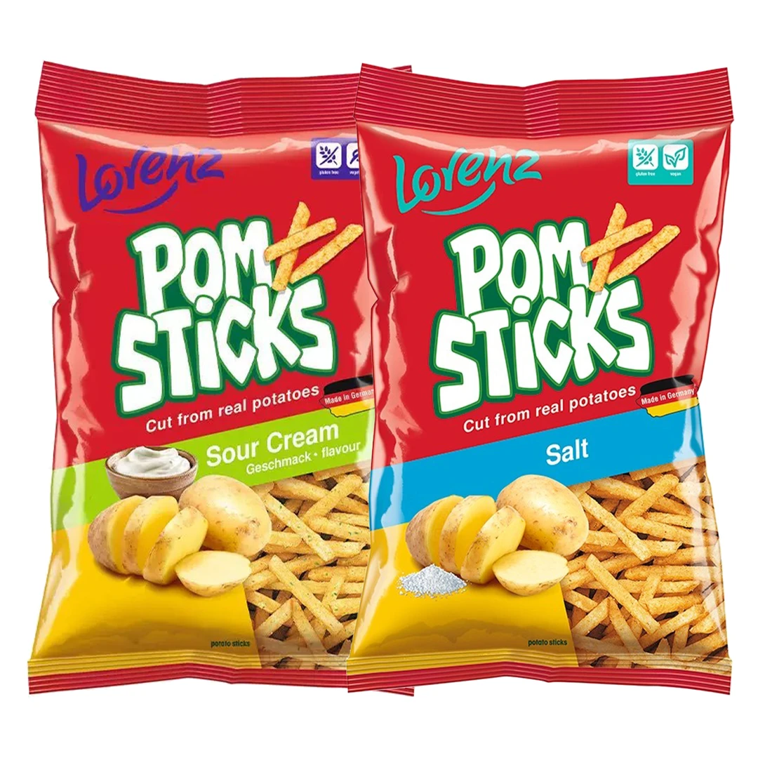 （9.10到期）德国进口劳仑兹原切原味酸奶油洋葱味薯条70g