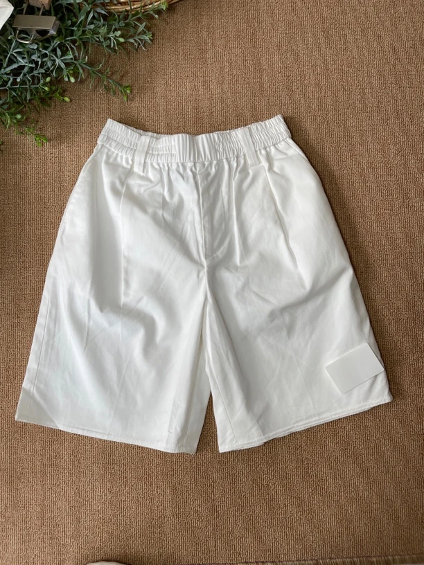 0714 白色梭织短裤