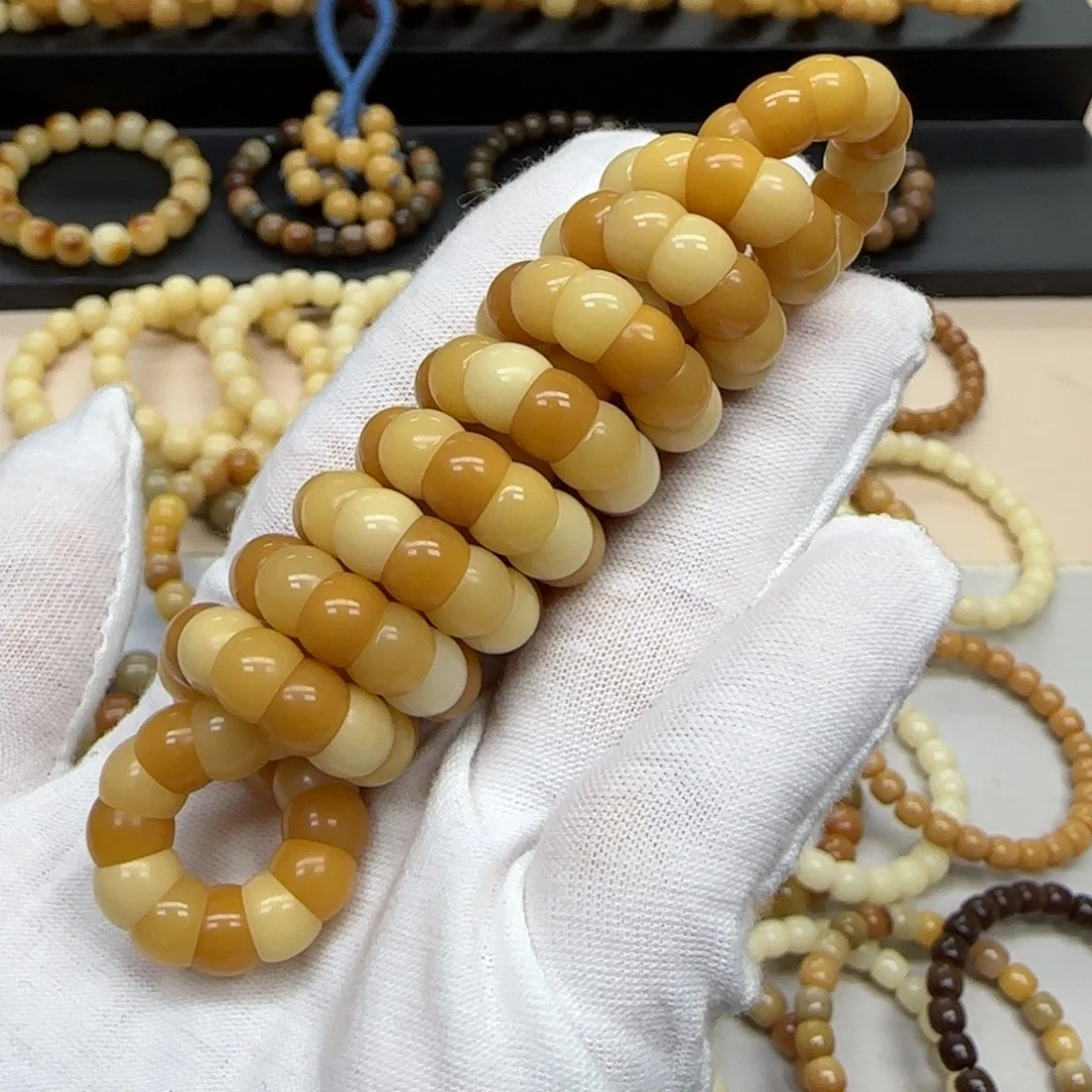 手串菩提根/象牙果8 微瑕 大肠 10年 108