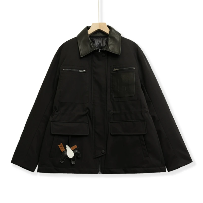 冬季保暖舒适百搭鹅绒羽绒服0222-354-9875