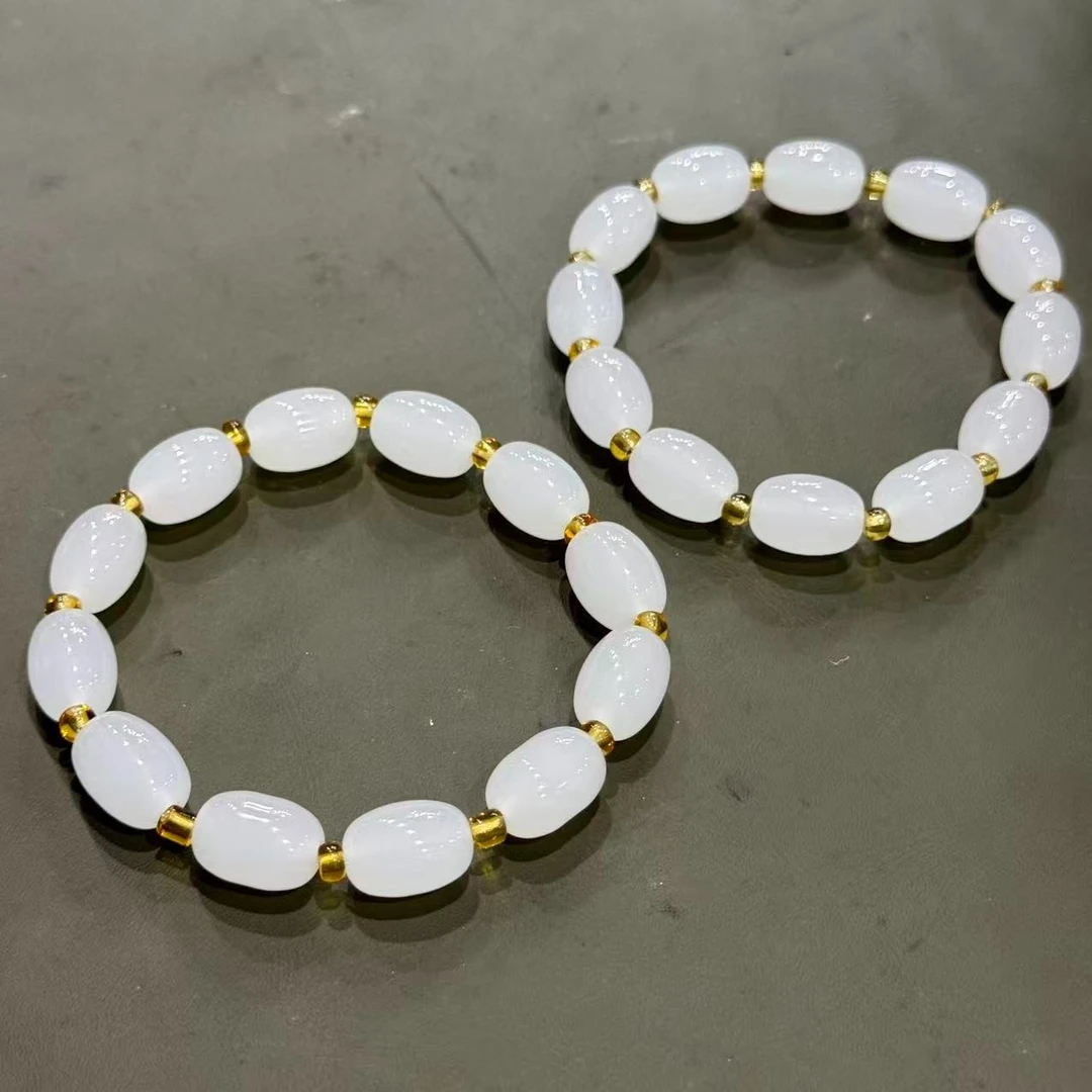 【国恩珠宝】FU004-DIY配件-精美白手串-多样性发起一