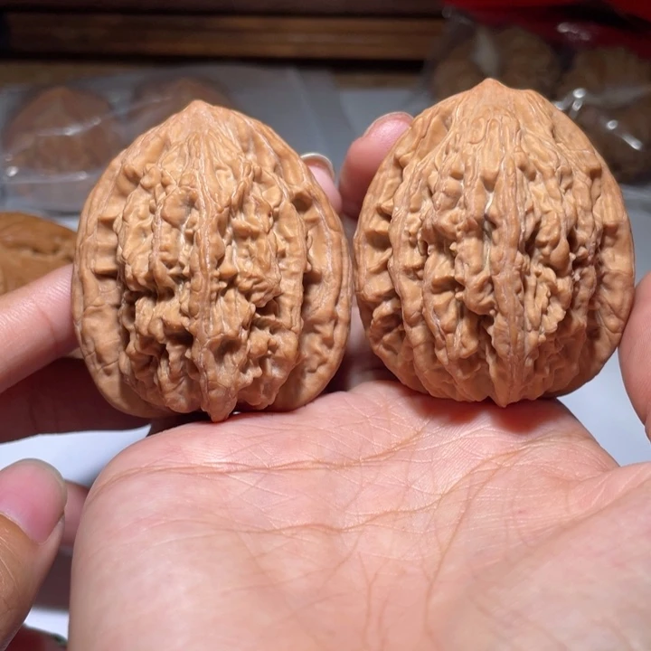 核桃把件44高炮虎头