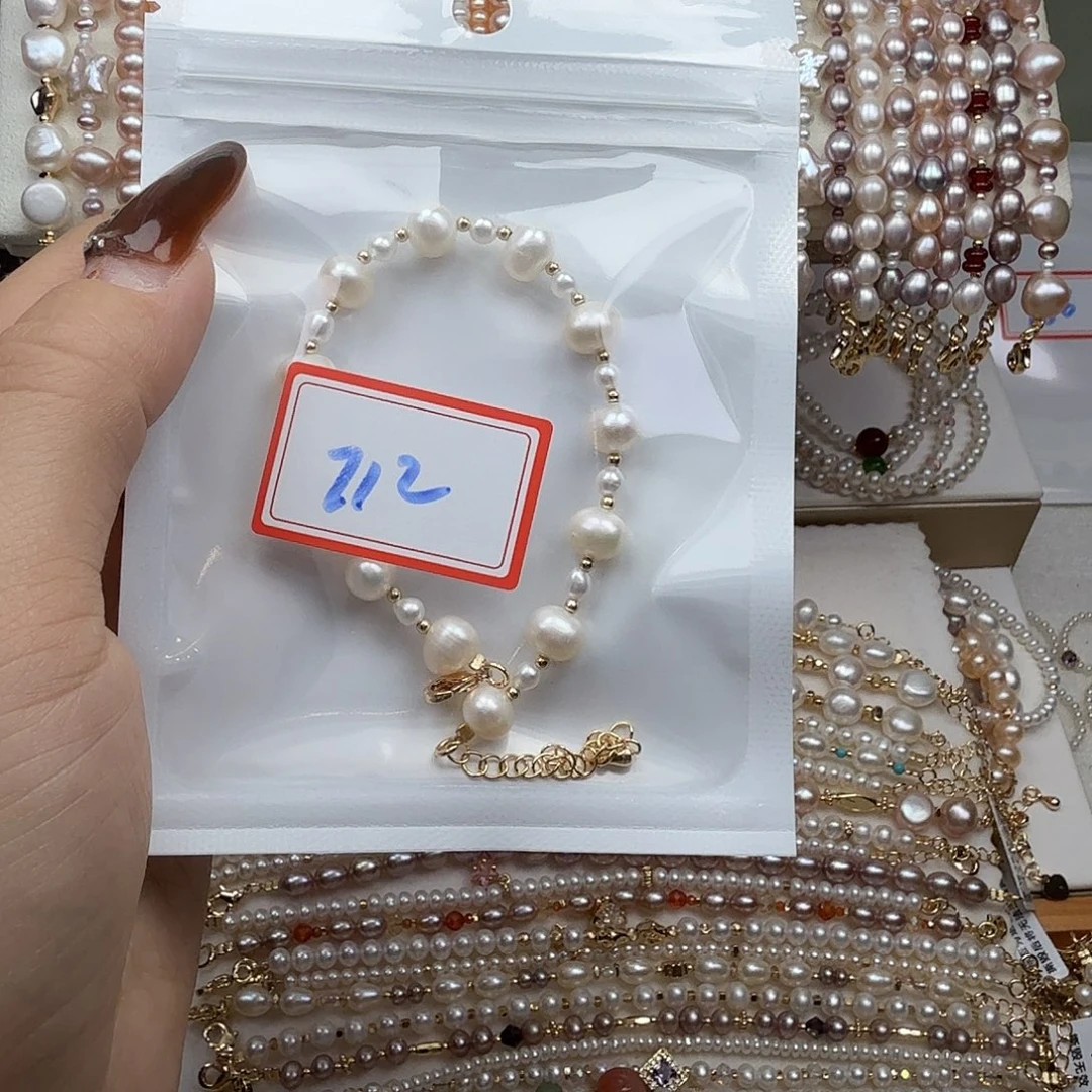 果***c淡水珍珠钛钢手绳