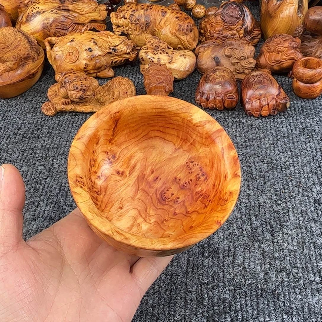 沙***浪崖柏太行崖柏崖窝黑金瘤花碗