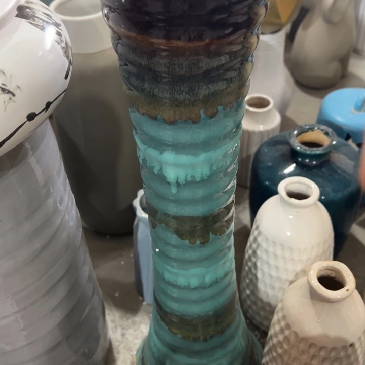 陶瓷花瓶摆件微瑕捡漏出